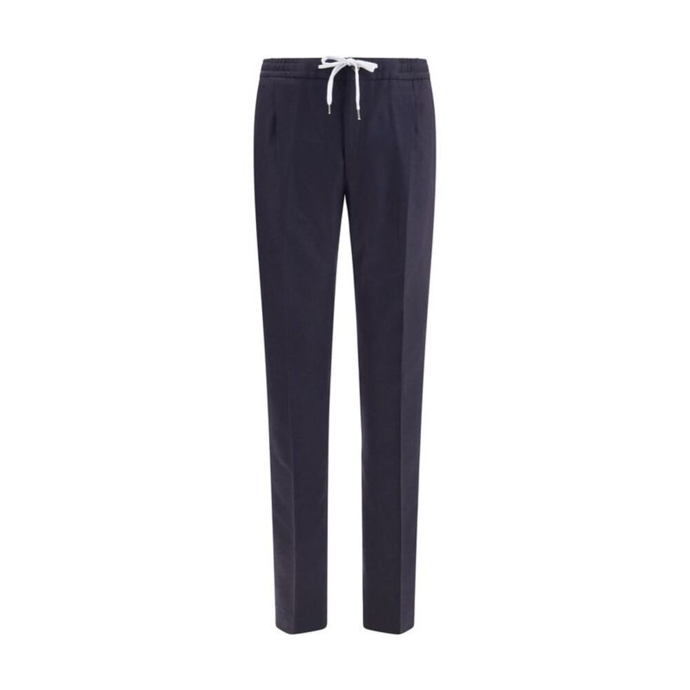 PT Torino Blue Wool Oves Aries Casual Men's Pants